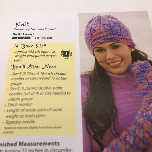 New Annie's Hook & Needle Kit Club Keep Me Warm Crochet Knit Kit Bulky HNK086 - Picture 5 of 7